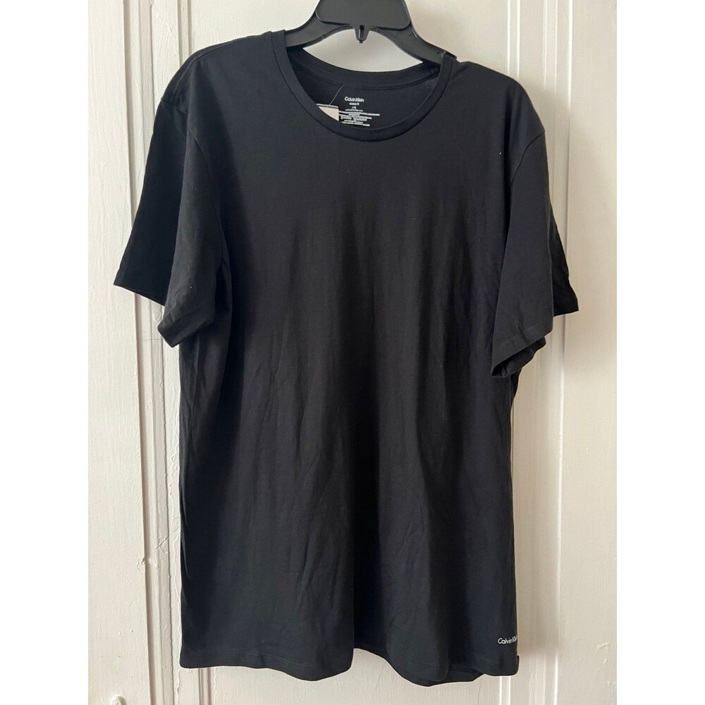 Calvin Klein black t shirt tee 100% cotton size L